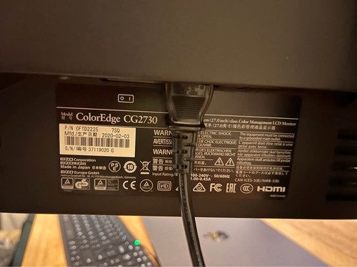 Eizo coloredge cg2730 - coloredge, 27"