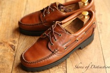 Sebago brown leather canvas - brown,