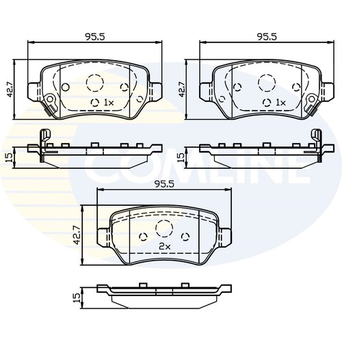 Brake pads set for - brake, pro