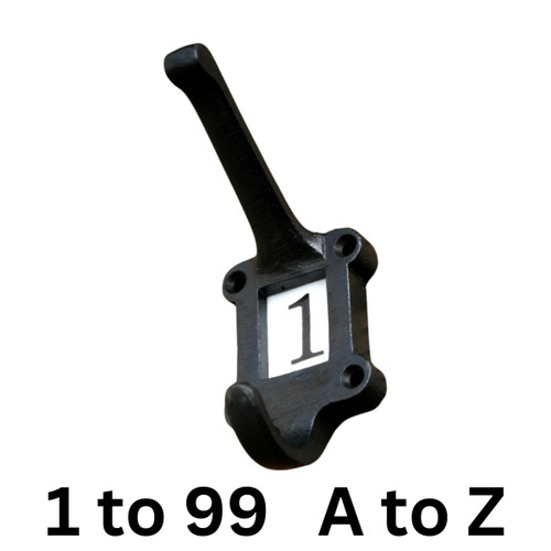 Coat hook with numbers - hook, 1-99