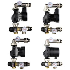 Wilo or Grundfos fixed value control set for underfloor heating, distribution beam + ESBE