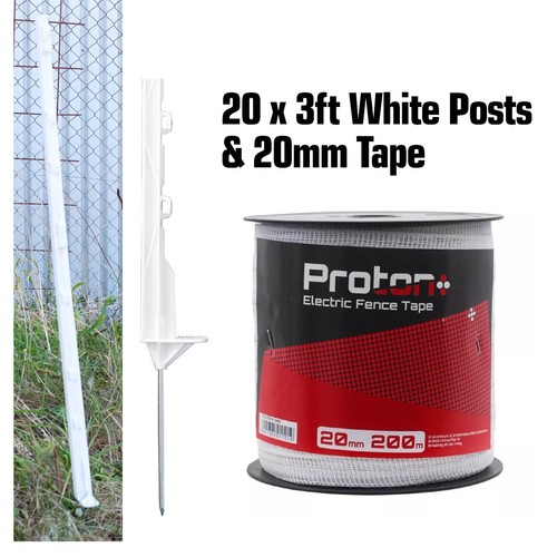 White 3ft posts - x,