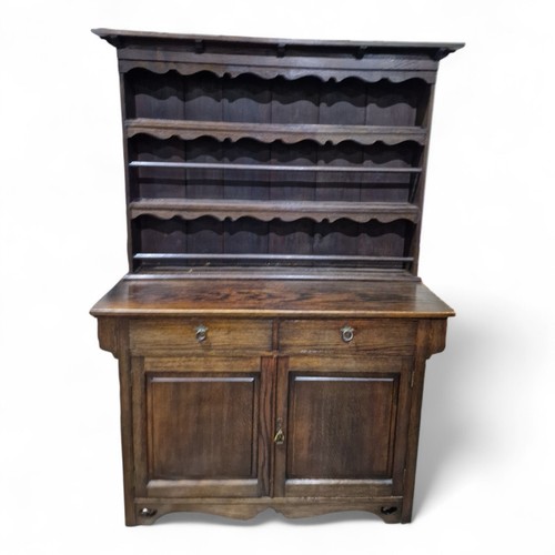 Antique oak cabinet - dresser,