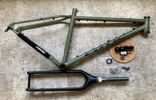 Cotic Cascade Frameset - Small - Army Green - Salsa Carbon Fork - Used