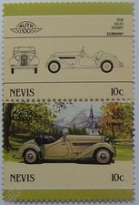 1936 ADLER TRUMPF Car Stamps