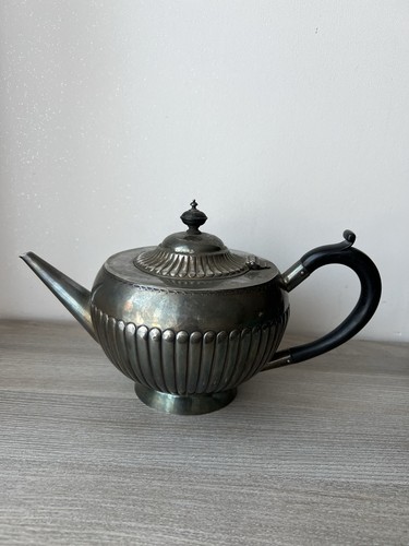 Antique silver teapot - antique,