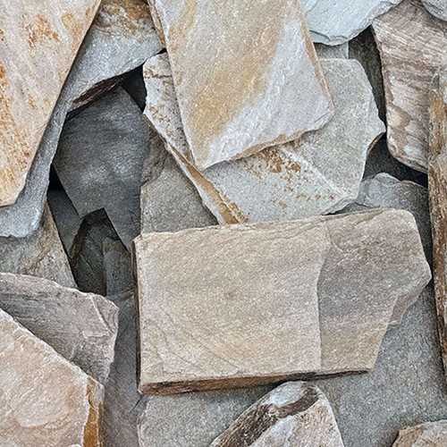 Large tumbled sandstone - tumbled,