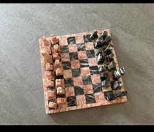 Vintage Marble Carved pink and