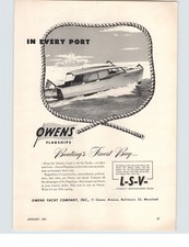 1951 PAPER AD 4 PG Owens