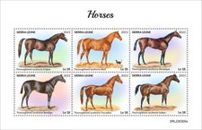 Horses MNH Stamps 2023 Sierra