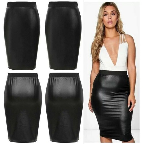 Women ladies wet look faux - women,