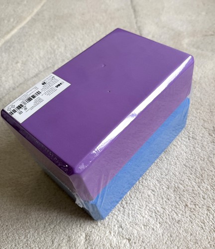 Blue purple yoga blocks - &,