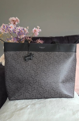 Radley monogram leather canvas - monogram, leather/canvas