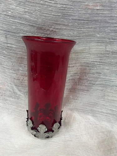 Ruby red glass globe - ruby,