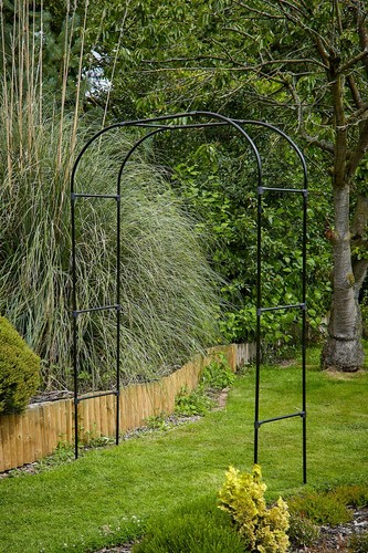 Black garden arch archway - garden,
