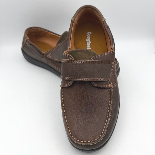 Cosyfeet mens brown - mens, leather