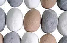 10 Mixed Gas Fire Pebbles. White, Grey and Beige. Suitable for Gas fires