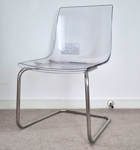 Ikea tobias perspex chrome - perspex,