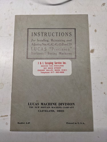 Lucas install maintenance - lucas,
