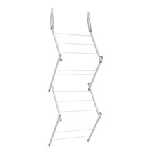 JVL Over Door Concertina Drying Airer - 4.5M, White