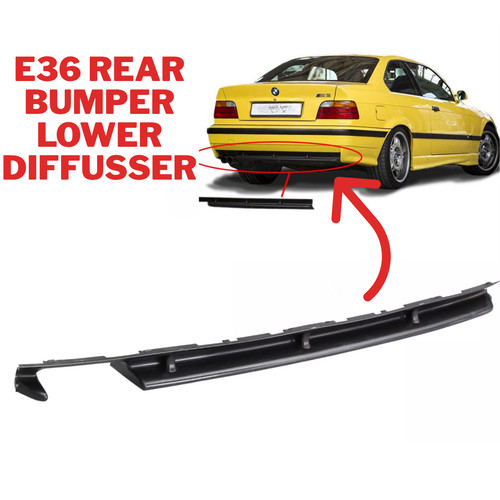 Rear bumper diffuser - diffuser, bmw