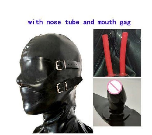 Latex rubber hood with - latex,