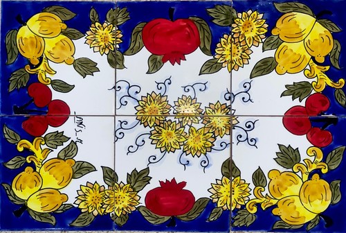 Ceramic tile mural - x,