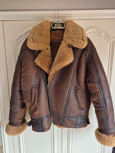 Mens sheepskin aviator - sheepskin, jacket