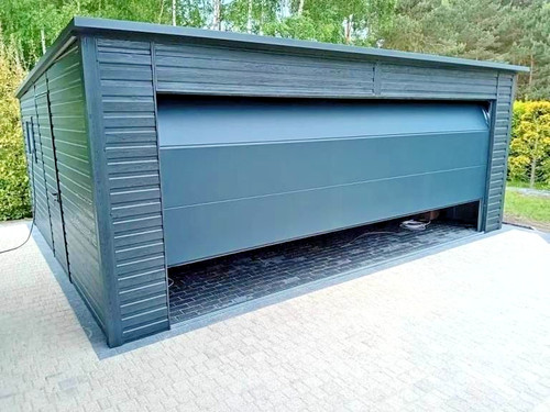Steel metal garage - steel, 20ft