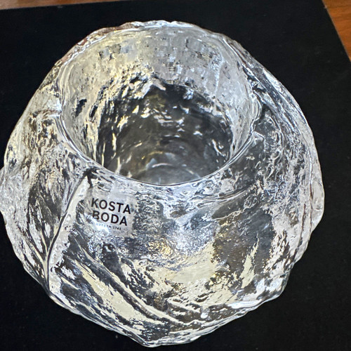 Kosta boda clear textured art - boda,