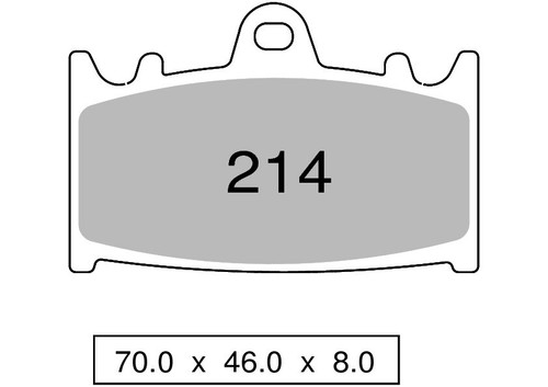 Pair front pads - zcoo, ex