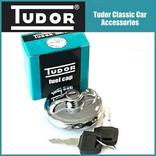 Tudor Locking Fuel Petrol Cap Stainless Steel 2 Keys Fits CLASSIC MINI