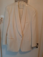 Moss Bros white Tuxedo Dinner Jacket 42 Short