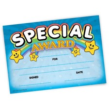 30 Special Award certificates for school teachers, A5 silk finish 250GSM card