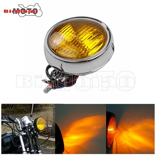 Retro motorcycle amber - retro,