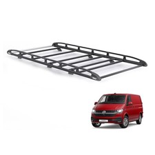 VW Transporter Roof Rack for 2015+ LWB - Rhino KammRack (Black)