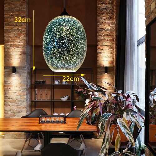Modern firework pendant - 3d,