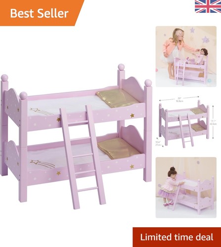 Brightly colored doll bunk - 18",