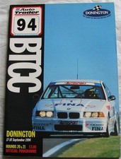 DONINGTON 17/18 Sep 1994 BTCC Rounds 20 21 A4 Official Programme