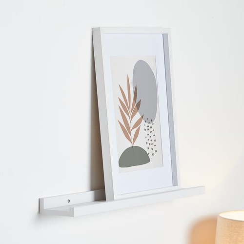 White floating wall shelf - wall,