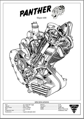 Panther sloper engine cut - panther,