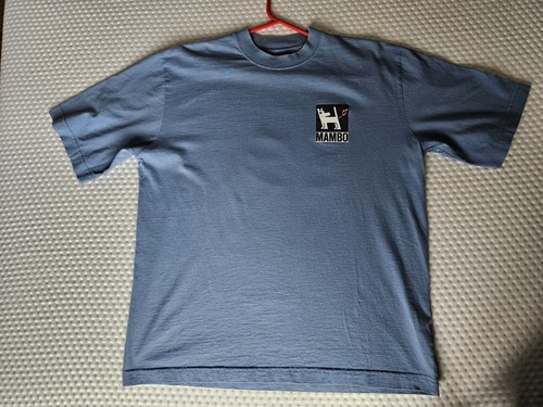 Vintage mambo dog shirt blue - mambo,