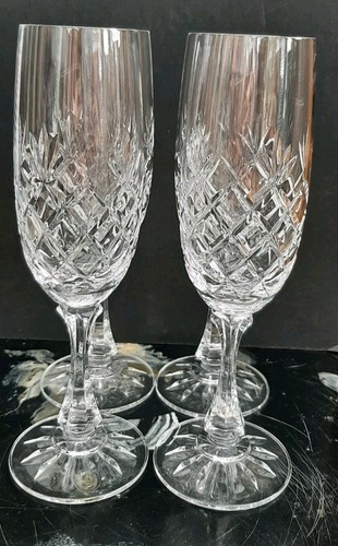Crysral champagne flutes x - ,