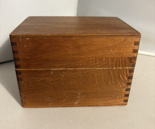 Vintage 1970 wood recipe - vintage,