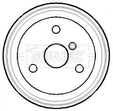 BORG & BECK BBR7118 Brake Drum