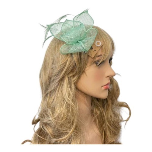 Small feather flower hair - feather,