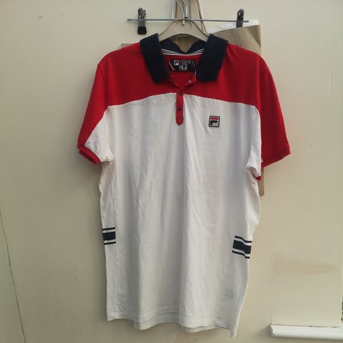 Fila white line vintage top - fila,