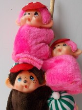 7 x Vintage Monchichi Hugger