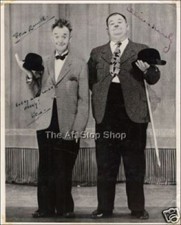 Laurel and Hardy autograph