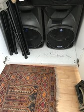 PA System with mixer amp and Speakers
